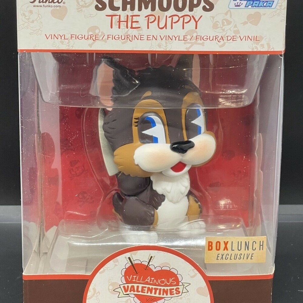 FUNKO POP SCHMOOPS THE PUPPY VILLAINOUS VALENTINES VINYL BOX LUNCH EXCLUSIVE